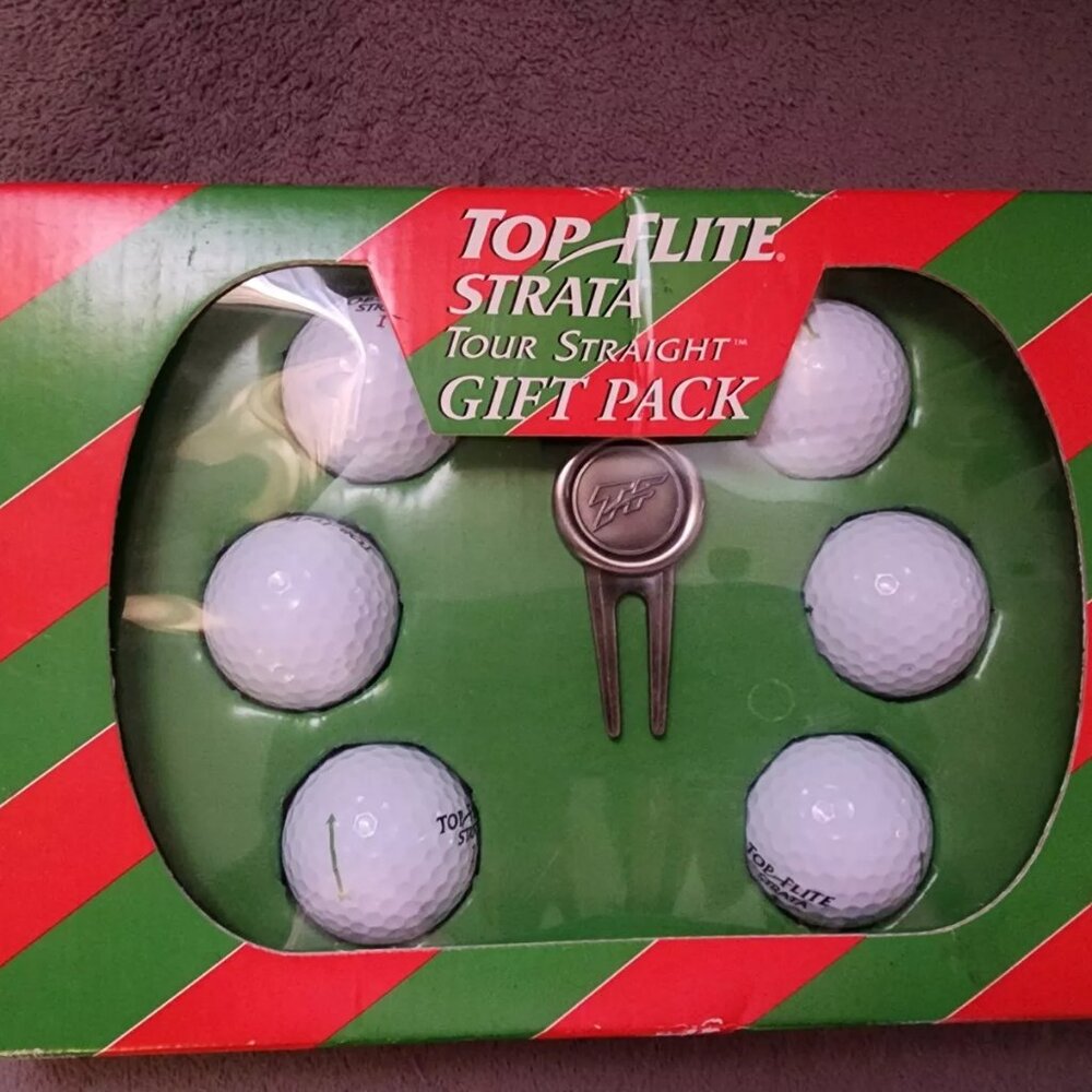 Top Flite Golf- Strata 6 Golf Balls & Divot Tool Gift Pack